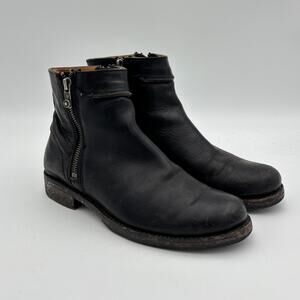 Frye Leather Veronica Seam Short Boots Ankle Zip Booties Women's 8B